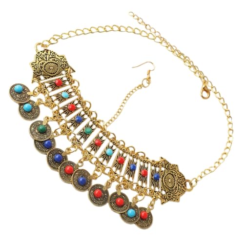 VERDANVERSE Bohemische Halskette Damen Vintage Schmuck Zinklegierung Leicht Komfortabel Vielseitig Tragbar Statement Schmuck für Boho Partys und Besondere Anlässe VERDANVERSE Bohemische Halskette Damen Vintage Schmuck Zinklegierung Leicht Komfortabel Vielseitig Tragbar Statement Schmuck für Boho Partys und Besondere Anlässe von VERDANVERSE