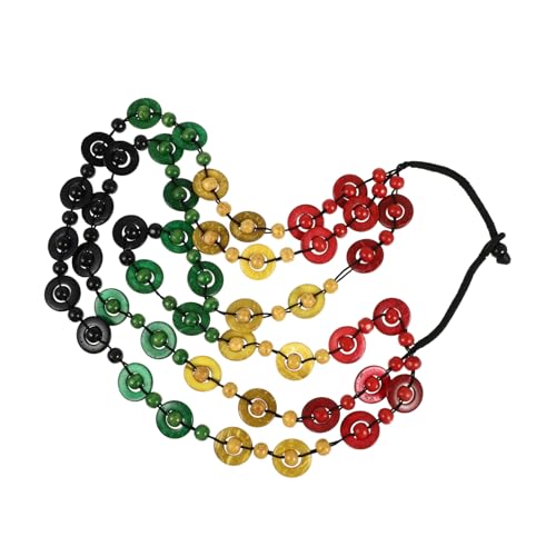 VERDANVERSE Boho Halskette Damen Handgefertigt mit Kokosnussschalen Holzperlen Retro Strand Schmuck für Frauen und Mädchen Bohemia Stil Langlebig und Elegant von VERDANVERSE