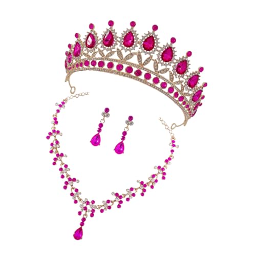 VERDANVERSE Brautschmuck mit Kristallkrone Ohrringen und Halskette Leichtes Langlebiges Schmuckset für Damen Geeignet für Hochzeit Party Abschlussball und Festliche Anlässe VERDANVERSE Brautschmuck mit Kristallkrone Ohrringen und Halskette Leichtes Langlebiges Schmuckset für Damen Geeignet für Hochzeit Party Abschlussball und Festliche Anlässe von VERDANVERSE