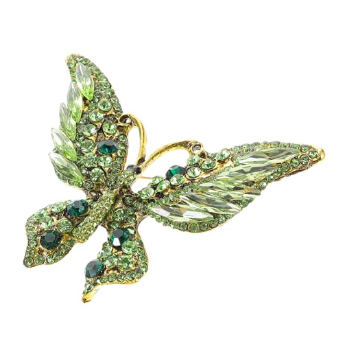 VERDANVERSE Brosche für Frauen Schmetterlings Anstecknadel mit Funkelnden Strasssteinen Stilvolles Accessoire für Schals und Kleidung Einzigartiges Design für von VERDANVERSE