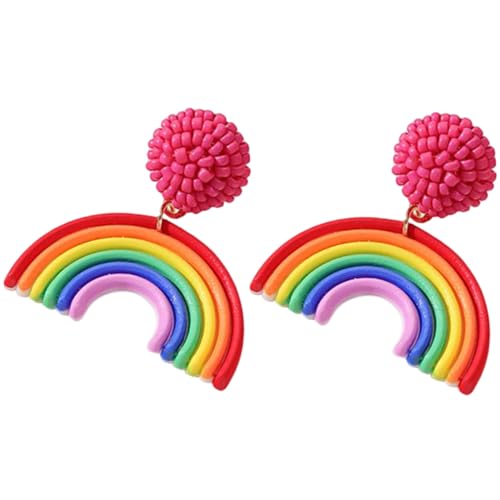 VERDANVERSE Bunte Ohrringe mit Regenbogen und Acrylperlen Boho Baumelohrringe für Mädchen und Frauen Leichte Farbenfrohe Ohrhänger für Strand und Alltag VERDANVERSE Bunte Ohrringe mit Regenbogen und Acrylperlen Boho Baumelohrringe für Mädchen und Frauen Leichte Farbenfrohe Ohrhänger für Strand und Alltag von VERDANVERSE