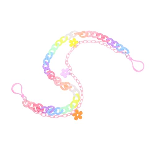 VERDANVERSE Bunte Punk Hose Kette Abnehmbar Vielseitig Einsetzbar für Hip Hop Mode Unisex Regenbogen Harz Accessoire für Jeans Röcke Rucksack Stylische Hosenkette von VERDANVERSE