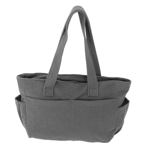 VERDANVERSE Canvas Umhängetasche Damen Herren Großes Fassungsvermögen Mehrere Fächer Japanischer Minimalismus Lässige Schultertasche Tragbar Für Arbeit Studium Reisen von VERDANVERSE