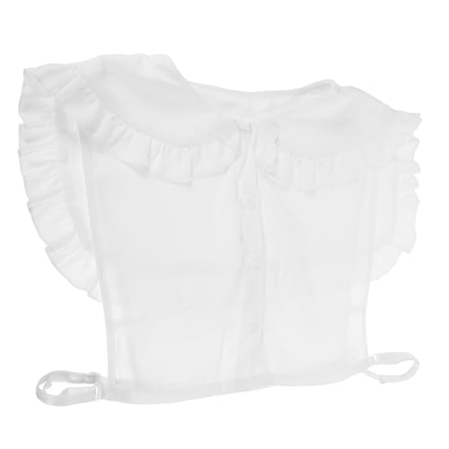 VERDANVERSE Chiffon False Collar Damen Halbblusenkragen Eleganter Blusenkragen Dekorativ für Kleider Blusen und Pullover Leicht zu Pflegen Vielseitig für Alltag und Festtagslooks von VERDANVERSE