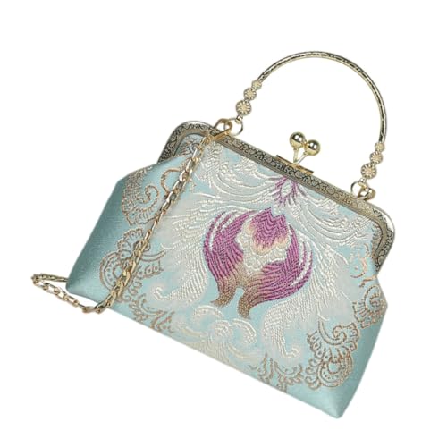 VERDANVERSE Chinese Style Cheongsam Schultertasche Retro Storage Pouch Kleine Umhängetasche Damen Elegant für Alltag Shopping Reise von VERDANVERSE