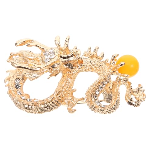 VERDANVERSE Chinesische Drachenbrosche Anstecknadel Retro Design für Männer und Frauen Modische Schal Pullover brosche Kleine Stilvolle Schmucknadel für Kleidung und Stola Vielseitiges von VERDANVERSE