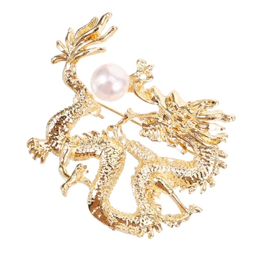 VERDANVERSE Chinesische Drachenbrosche Anstecknadel Unisex Lapel Pin Kreative Schmuckjacke Schal Dekoration für Damen Herren von VERDANVERSE