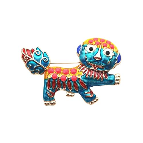 VERDANVERSE Chinesische Stil Brosche Damen Anstecknadel Kreativer Bunter Schmuck für Mantel Strickjacke Hochzeit Party von VERDANVERSE