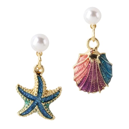 VERDANVERSE Creative Muschel Ohrhänger Damen Tropfen Ohrringe Inspirierte Leichte Schmuckaccessoires Stilvolle Ohrpendants für Modebewusste Frauen von VERDANVERSE