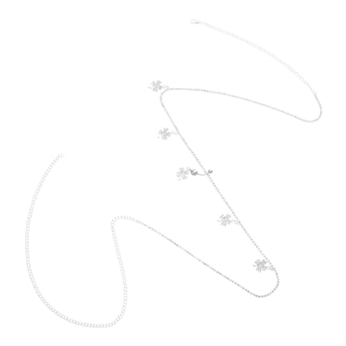 VERDANVERSE Strass-bauchkette Für Frauen Verstellbare Taillenkette Mit Kleeblatt-anhänger Körperbauchkette Mit Kristallakzenten Bauchkettenkette Für Partys Und Besondere Anlässe von VERDANVERSE