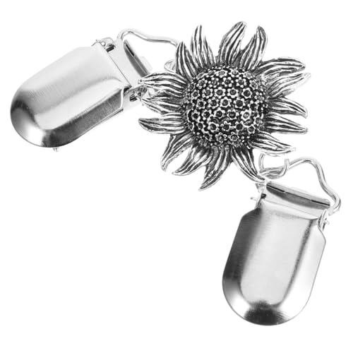 VERDANVERSE Damen Cardigan Clip Vintage Blüten-design Strickjacken Verschluss Leichtes Metall Multifunktionaler Schal Pulloverhalter Elegant für Damen und Mädchen von VERDANVERSE