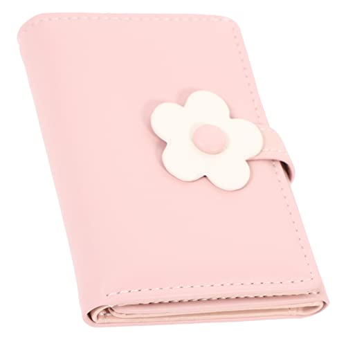 VERDANVERSE Damen Kleine Geldbörse PU Leder Gefaltet mit Blumenmotiv Modisch Leichter Kartenhalter Portemonnaie für Frauen mit Großem Fassungsvermögen und Praktischem Mehrfachfach Design von VERDANVERSE