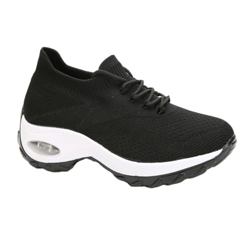 VERDANVERSE Damen Mesh Sportschuhe Leicht Atmungsaktiv mit Luftpolster Dämpfung rutschfeste Freizeitschuhe für Alltag und Reisen von VERDANVERSE