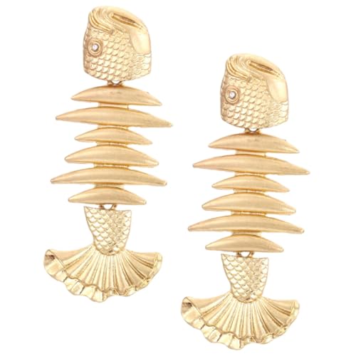 VERDANVERSE Damen Ohrhänger Design Goldfarbene Legierung Lange Ohrschmuck Für Frauen Elegant Kreativ Geschenkidee Zufällige Farbe Zufällige Farbe von VERDANVERSE