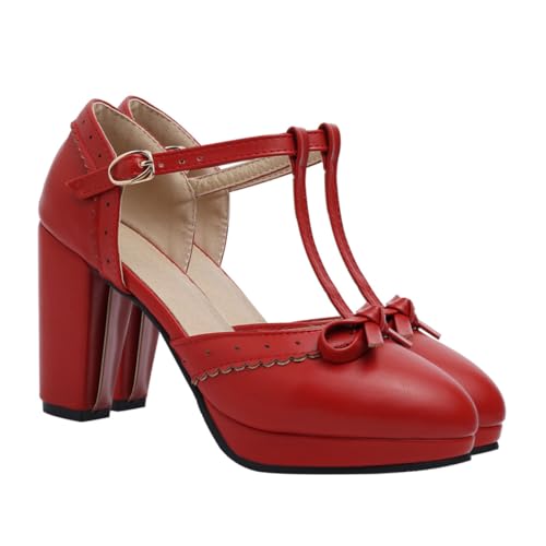 VERDANVERSE Damen Sandalen mit Schleifen chunky heels Rutschfeste Sommer absatzschuhe Stilvolle Elegante Plateausandaletten Bequeme High Heels für Party und Alltag Weiß von VERDANVERSE