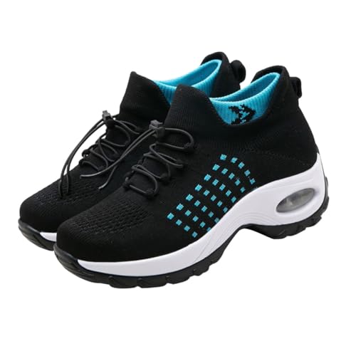 VERDANVERSE Damen Sportschuhe mit Luftkissensohle Atmungsaktive rutschfeste Freizeitsneaker Bequeme Outdoor Laufschuhe für Frühling und Herbst Modisch Vielseitig für Alltag und Sport von VERDANVERSE