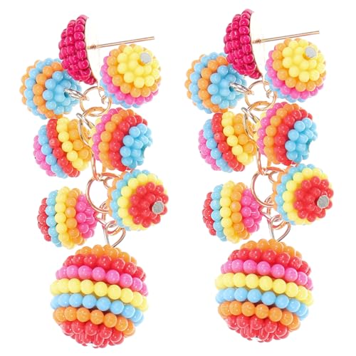 VERDANVERSE Design Ohrringe Damen Hängend Traubenmotiv Frucht Schmuck Leicht Elegant Komfortabel Alltag Festlich von VERDANVERSE