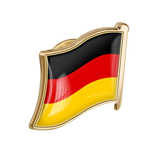 VERDANVERSE Deutschland Flagge Brosche für Männer Pin Metall für Hut Anzug Hemd Perfektes Souvenir für Lehrer von VERDANVERSE