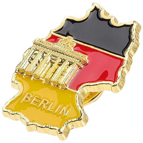 VERDANVERSE Deutschland Flaggenbrosche Metall Anstecknadel für Patriotische Anlässe Elegantes Accessoire für Frauen und Männer für und Alltag von VERDANVERSE