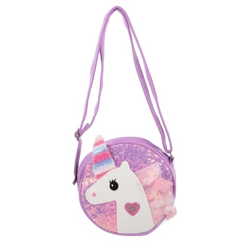 VERDANVERSE Einhorn Umhängetasche mit Pailletten für Mädchen Trendige Schultertasche Langlebig Perfektes Accessoire für Alltag und Geburtstagsgeschenke von VERDANVERSE