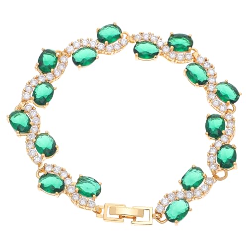 VERDANVERSE Elegantes Grünes Armband Damen Leichtes Minimalistisches Schmuckstück Langlebigem Material Modisches Sommer Accessoire Luxuriöses zu Geburtstag oder Valentinstag von VERDANVERSE