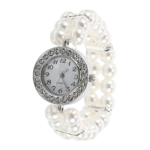 VERDANVERSE Elegantes Perlenarmband Damen Elastisch mit Funkelnden Strasssteinen Vielseitiges Schmuckstück für Frauen zu Weihnachten Geburtstagen und Festlichen Anlässen von VERDANVERSE