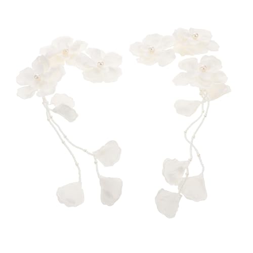 VERDANVERSE Elfenohren Haarschmuck mit Blumenmotiv Botanischer Brautschmuck Stabiles Elegantes Ohr Accessoire für Hochzeit Fotoshooting und Natur von VERDANVERSE