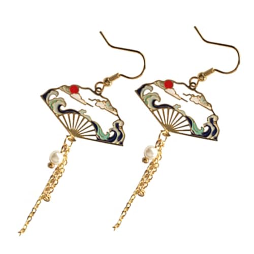 VERDANVERSE Ethnische Ohrhänger Damen Quasten Ohrringe Leichtes Legierung Schmuck Fanform Glückszeichen Stil für Party Dating Valentinstag VERDANVERSE Ethnische Ohrhänger Damen Quasten Ohrringe Leichtes Legierung Schmuck Fanform Glückszeichen Stil für Party Dating Valentinstag von VERDANVERSE