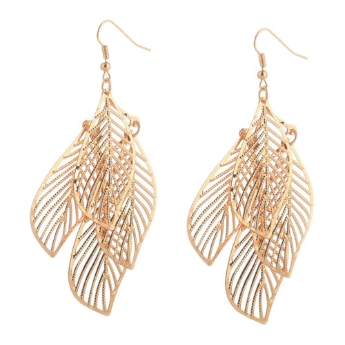 VERDANVERSE Ethnische Retro ohrringe Damen Lange Quasten Ohrhänger aus Hochwertiger Legierung Mehrschichtige Hohle Schlicht Eleganter Schmuck für Alltag Feier Hochzeit von VERDANVERSE
