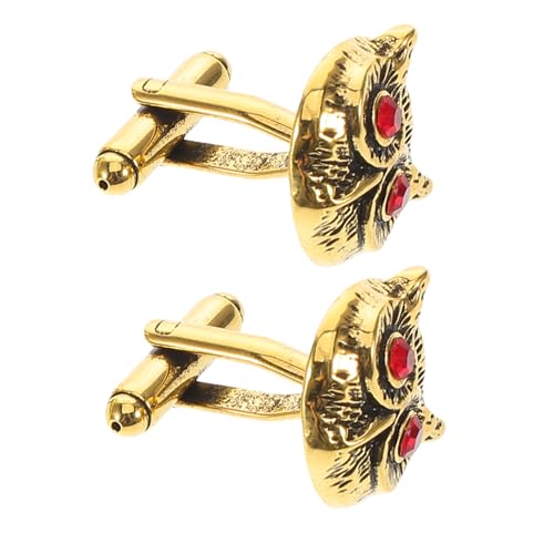 VERDANVERSE Eulen Manschettenknöpfe aus Legierung Modische Tuxedo Shirt Cufflinks Robustes Design Vielseitig für Business Dinner und Hochzeit Stilvolles Accessoire für Formelle Anlässe von VERDANVERSE