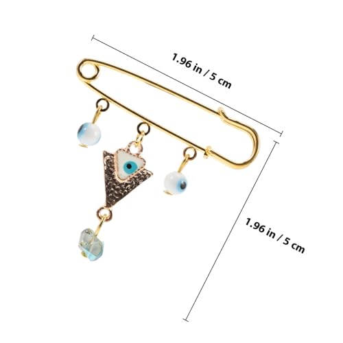VERDANVERSE Evil Eye Brosche Pin mit Anhängern Vintage Schmuckstück für Damen und Herren Dekorativer Anstecker für Hochzeiten Partys Business events Modisches Accessoire für Jacken Taschen von VERDANVERSE