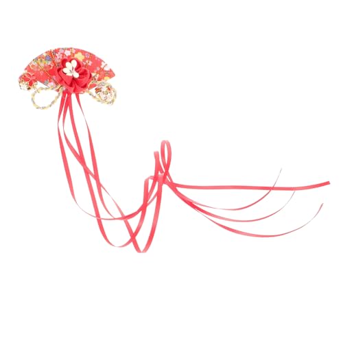 VERDANVERSE Fan Quaste Haarklammer für Frauen Japanischer Stil Haaraccessoire für Mädchen Eleganter Haarschmuck für Hochzeiten Partys und Cosplay Rot VERDANVERSE Fan Quaste Haarklammer für Frauen Japanischer Stil Haaraccessoire für Mädchen Eleganter Haarschmuck für Hochzeiten Partys und Cosplay Rot von VERDANVERSE