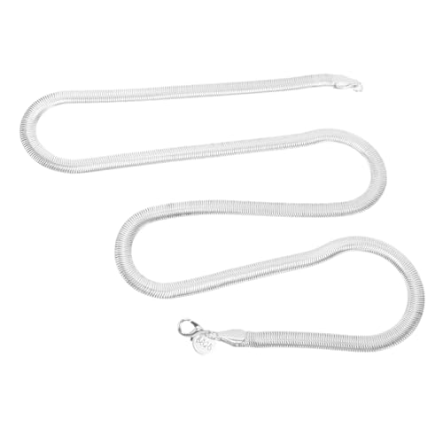 VERDANVERSE Flache Schlange Knochenkette Damen Schlüsselbein Kette Langlebig Stylische Flache Schlangenkette Schmuck für Frauen Teens Alltag Festliche Anlässe von VERDANVERSE