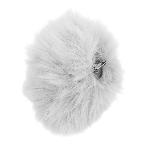 VERDANVERSE Fluffy Pom Pom Brosche mit Kaninchen Süßer Anstecker für Taschen und Jacken Handgemacht Dekoratives Accessoire für Lässige und Formelle Outfits von VERDANVERSE
