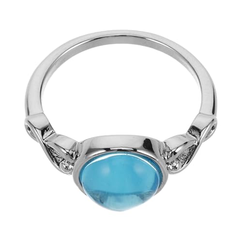 VERDANVERSE Glasring Damen Kupfer Schmuck Minimalist Statement Ring Elegant für Hochzeit Verlobung Alltag von VERDANVERSE