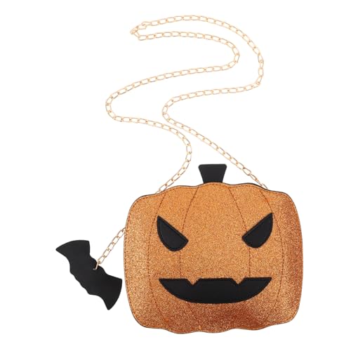 VERDANVERSE Glitzernde Kürbis umhängetasche mit Verstellbarem Kettenriemen Modische Pailletten handtasche für Frauen Einzigartige Crossbody bag Stylische Abendtasche für Partys und Alltag von VERDANVERSE