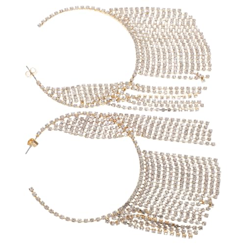 VERDANVERSE Runde Ohrringe Mit Quaste Für Damen Funkelnde Runde Creolen Aus Strass Für Formelle Anlässe VERDANVERSE Runde Ohrringe Mit Quaste Für Damen Funkelnde Runde Creolen Aus Strass Für Formelle Anlässe von VERDANVERSE