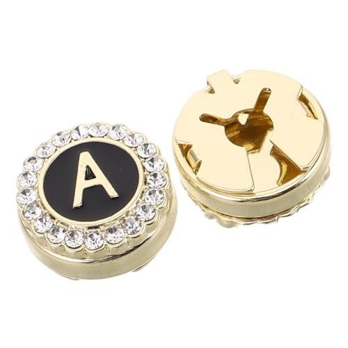 VERDANVERSE Manschettenknöpfe Aus Zinklegierung Für Herrenhemden Mit Initialen Handpoliert Vergoldet Mit Strasssteinen Für Formelle Anlässe Business Und Hochzeiten von VERDANVERSE