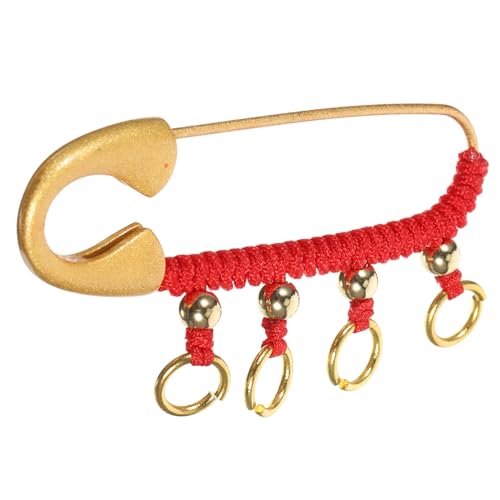 VERDANVERSE Goldene Sicherheitsnadel Brosche Handgemachte DIY Pin mit Faden Traditionelles Chinesisches Design Hochwertige Brosche für Kleidung Sicher und Langlebig VERDANVERSE Goldene Sicherheitsnadel Brosche Handgemachte DIY Pin mit Faden Traditionelles Chinesisches Design Hochwertige Brosche für Kleidung Sicher und Langlebig von VERDANVERSE