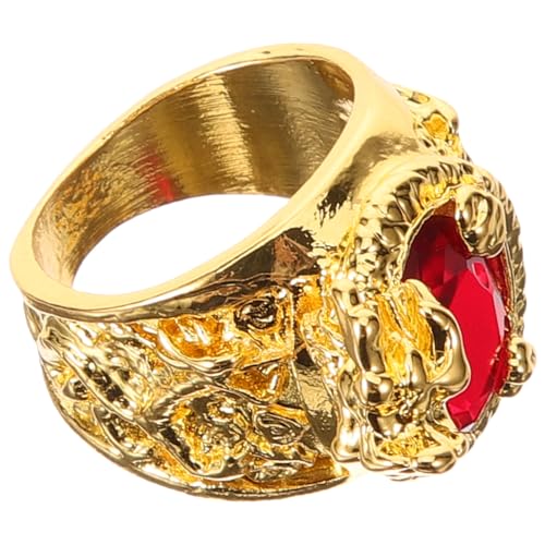 VERDANVERSE Goldfarbener Drachenring Herren Schmuck Leichter Bequemer Dekorativer Ring aus Vielseitig Tragbar für Alltag Party Geburtstag und Besondere Anlässe von VERDANVERSE