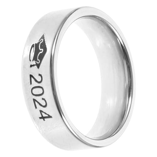 VERDANVERSE Graduierungsring Metall Doktorhut Unisex Schmuck Abschluss Symbolischer Fingerreif für Herren Damen von VERDANVERSE