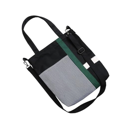 VERDANVERSE Große Canvas Crossbody Bag Damen Verstellbarer Schultergurt Strapazierfähige Umhängetasche mit Großem Stauraum für Alltag Shopping Reisen Party und Arbeit von VERDANVERSE