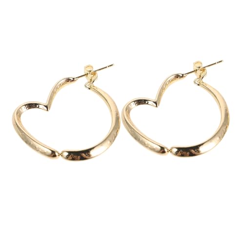 VERDANVERSE Herzförmige Creolen Aus Metall in Herzform Große Unregelmäßige Ohrringe Minimalistischer Schmuck Für Damen Passend Für Lässige Und Formelle Outfits Anlaufbeständige VERDANVERSE Herzförmige Creolen Aus Metall in Herzform Große Unregelmäßige Ohrringe Minimalistischer Schmuck Für Damen Passend Für Lässige Und Formelle Outfits Anlaufbeständige von VERDANVERSE