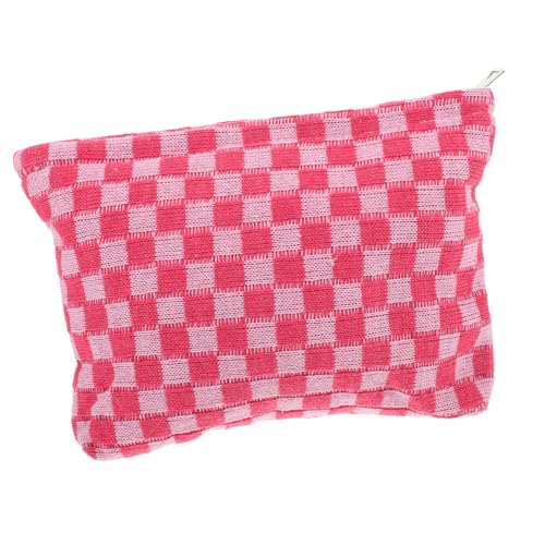 VERDANVERSE Tragbare Gestrickte Kosmetiktasche Mit Reißverschluss Für Damen Reise-Make-up-Tasche Aus Organizer Für Make-up-aufbewahrung Und Kleine Gegenstände Leicht Und Praktisch Für Tägliche von VERDANVERSE