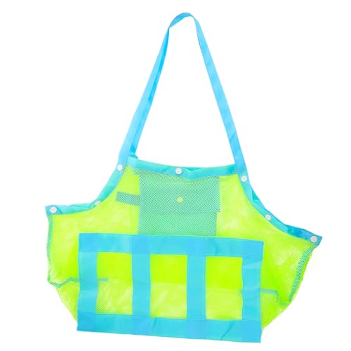 VERDANVERSE Große Mesh Strandtasche Faltbare Aufbewahrungstasche mit Großem Fassungsvermögen Vielseitige Beach Bag für Frauen für Handtücher Kleidung Camping Reisen und Picknick von VERDANVERSE