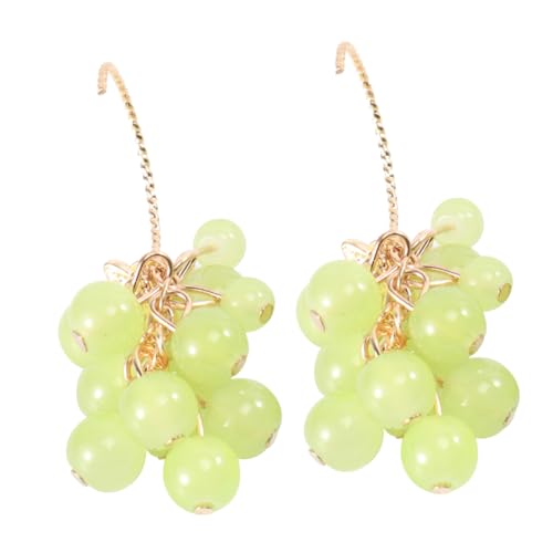 VERDANVERSE Grüne Trauben Ohrringe Damen Kreative Ohrhaken Leichtes Frucht Design Modischer Ohrschmuck für Alltag und von VERDANVERSE