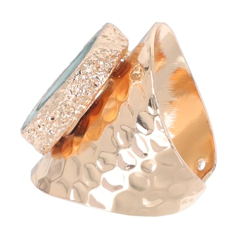 VERDANVERSE Grüner Dekorativer Fingerring mit Natürlichem Vergoldet Modischer Damenschmuck für Alltag Party Langlebig und Stilvoll von VERDANVERSE