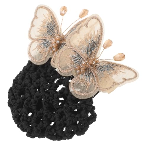 VERDANVERSE Haarnetz Für Damen Mit Schmetterlingsdekor Bequemer Haar-abdeckung Für Dutt Wiederverwendbarer Haarschmuck Für Ballett-dutt Für Mädchen von VERDANVERSE