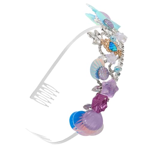 VERDANVERSE Haarreif für Damen und Mädchen mit Muschel und Fischschwanz Design Weiches Hautfreundliches Material Bequemer Sitz für Sommerpartys Geburtstage und Kostümfeste von VERDANVERSE