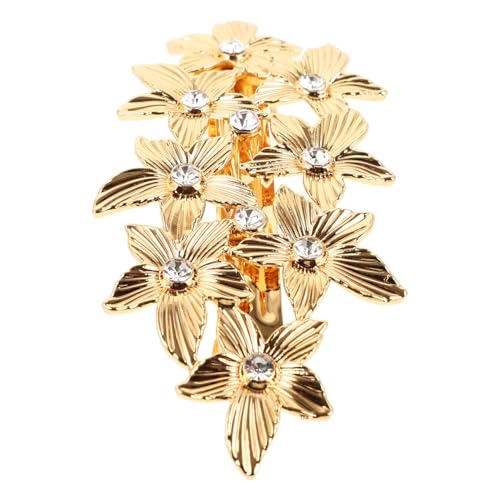 VERDANVERSE Eleganter Haarklammer Mit Funkelnden Strasssteinen Metallischer Haarclip Für Frauen Für Dünnes Haar Hochzeiten Und Besondere Anlässe Langlebig Und Sicher von VERDANVERSE